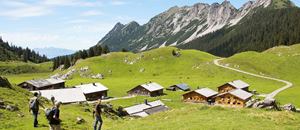 Wandern bei der Alpe Laguz