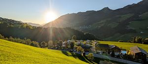 Abendsonne über dem Camping