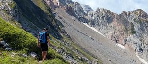 Bergtour Rote Wand - am Rückweg zum Einstieg